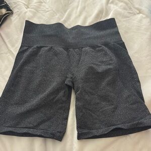 NVGTN Gray Bike Shorts Soft Heathered Fabric
